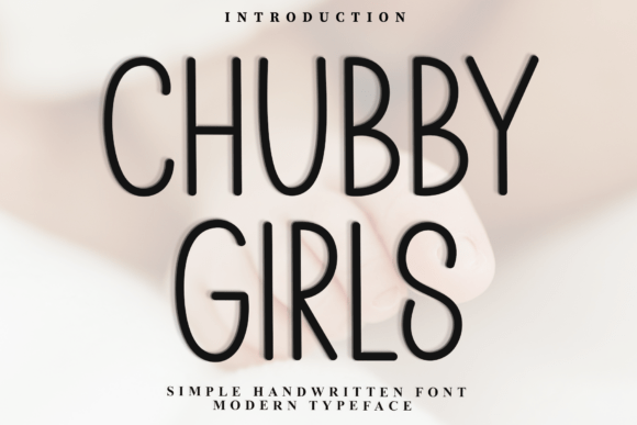 Chubby Girls Typeface for Festive Web Design