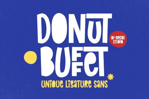 Donut Buffet Font for Bold Campaign Design
