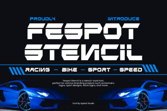 Fespot Stencil: A Futuristic Typeface for Modern Editors