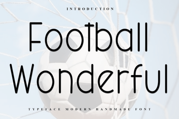 Football Wonderful Font for Festive Crafts