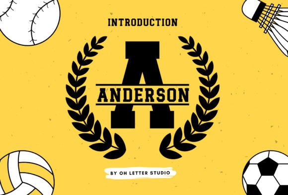 Gameday Monogram Font for Bold Craft Designs