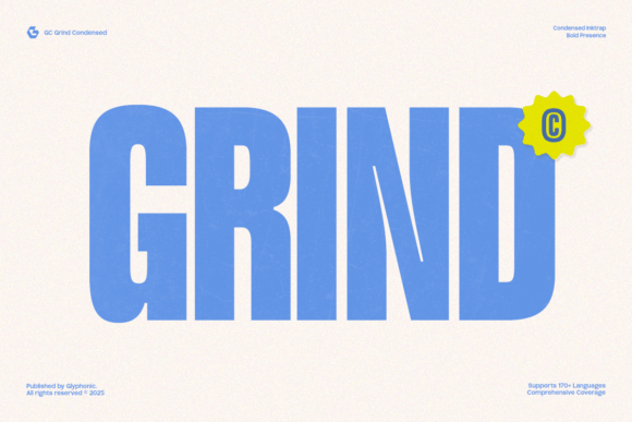 Gc Grind: Bold Condensed Sans Serif for Web Design