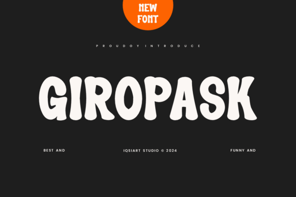 Giropask Typeface for Playful Web Design