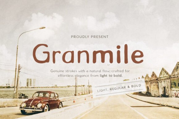 Granmile Font for Handmade Branding