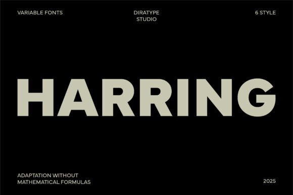 Harring Family: A Modern Sans Serif Typeface