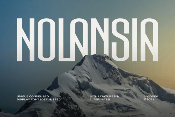 Holansia Typeface for Bold Web Headlines