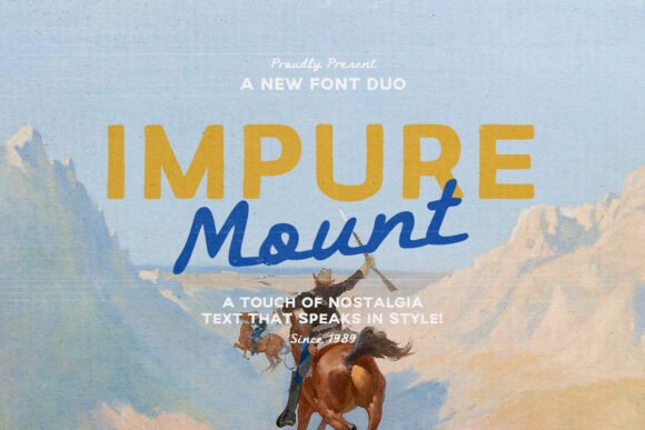 Impure Mount Font for Handmade Branding