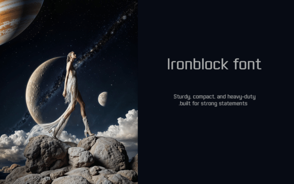 Ironblock Font Review: Bold Sans Serif for Branding