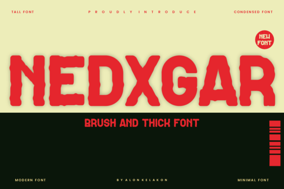 Nedxgar: A Bold Serif Typeface for Editorial Design