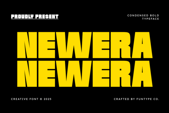 Newera: Bold Condensed Typeface for Makers