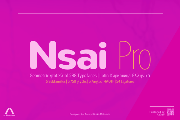 Nsai Pro Rounded Compressed: A Modern Typeface for Small Business Branding