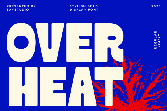 Over Heat: Bold Sans Serif Font for Impact