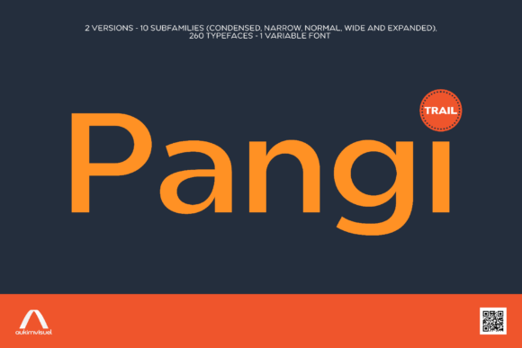 Pangi: A Modern Geometric Typeface for Editorial Design