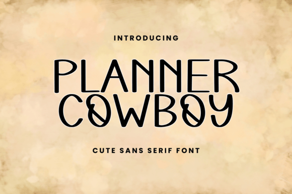 Planner Cowboy: A Handwriting Font for Modern Editorial Design