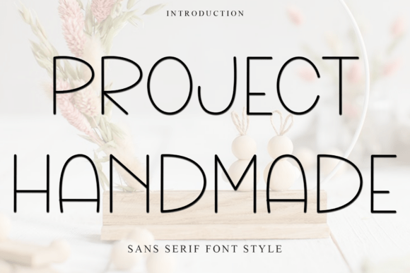 Project Handmade Font for Festive Crafts