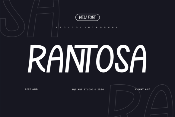Rantosa: Bold Display Font for Crafters
