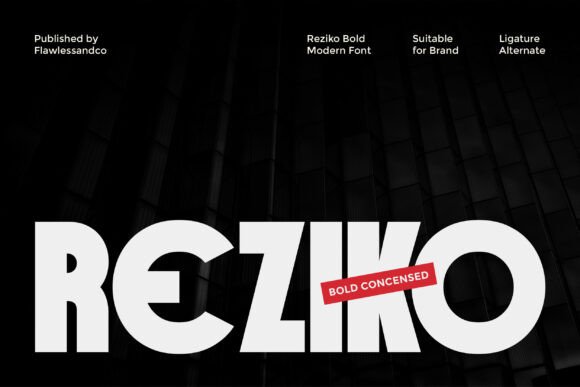 Reziko Font: Bold Typography for Modern Crafters