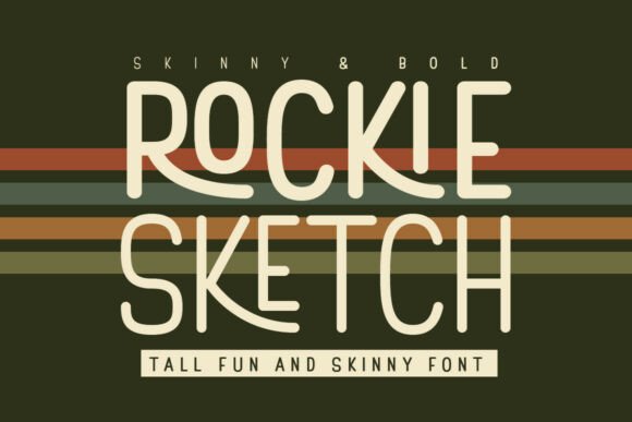Rockie Sketch Font for Editorial Design