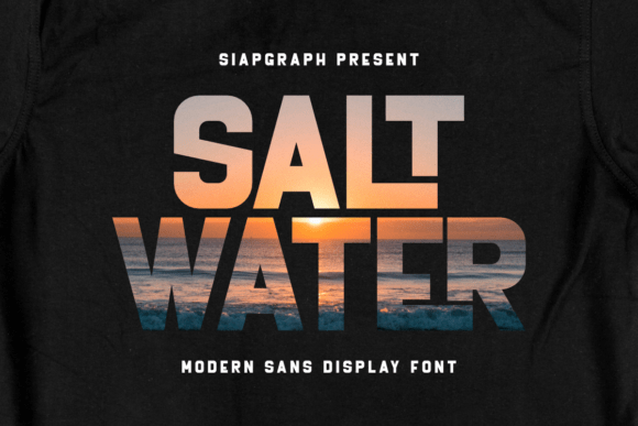 Salt Water Font for Bold Summer Designs