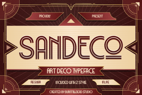 Sandeco Font: Art Deco Style for Crafters
