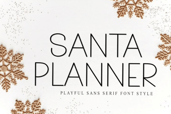 Santa Planner Font for Modern Web Design