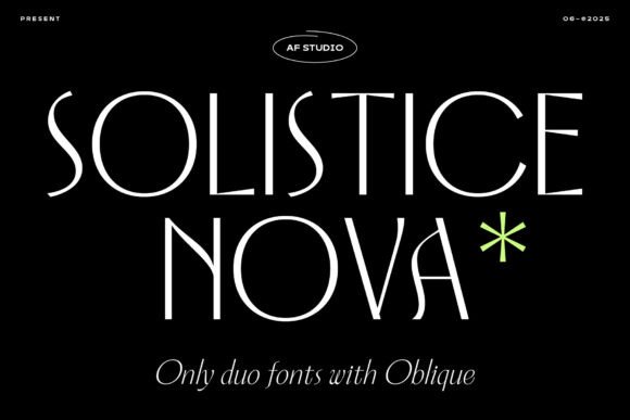 Solistice Nova: The Ultimate Sans Serif for Modern Branding