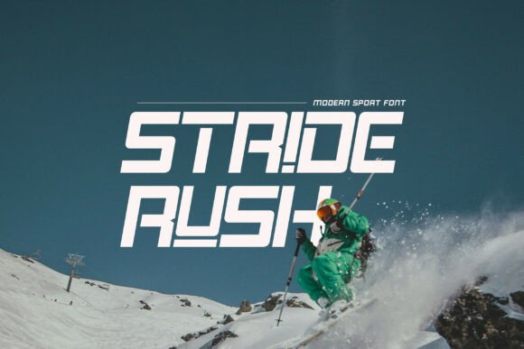 Stride Rush Font Review for Modern Makers